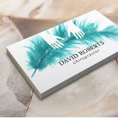 Chiropraktiker Hands & Feather Visitenkarte