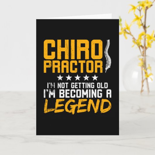 Chiropraktiker Legend Karte (Gelbe Blume)