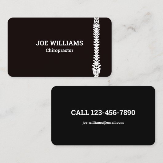 Chiropraktiker Massage Handtherapeut Visitenkarte (Vorne/Hinten)