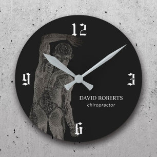 Chiropraktiker Massage Wellness-Center Therapeut Runde Wanduhr