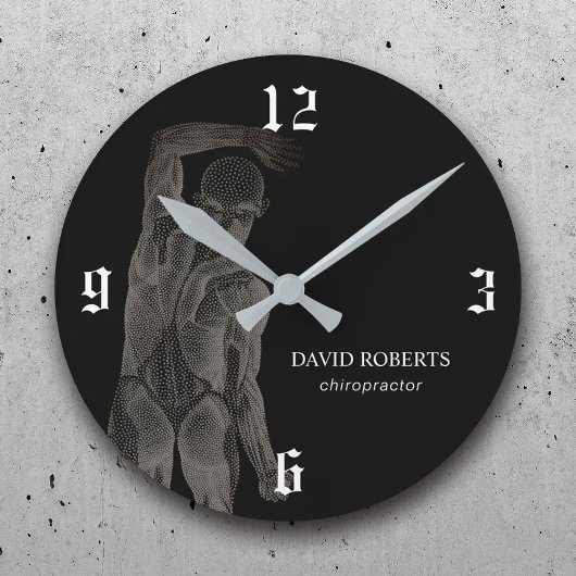 Chiropraktiker Massage Wellness-Center Therapeut Runde Wanduhr