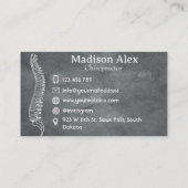 Chiropraktiker Massage Wellness-Center Therapeut Visitenkarte (Rückseite)