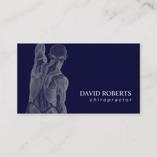 Chiropraktiker Massagetherapeut Marine Visitenkarte (Vorderseite)