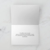 Chiropraktiker | Minimalistischer Dank Dankeskarte (Innenseite)