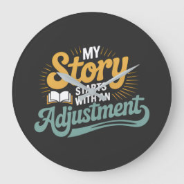 Chiropraktiker Motivation für Spine Zitat Große Wanduhr