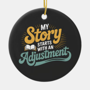 Chiropraktiker Motivation für Spine Zitat Keramik Ornament