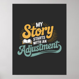 Chiropraktiker Motivation für Spine Zitat Poster