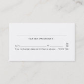 Chiropraktiker/Personalausweis Terminkarte (Rückseite)