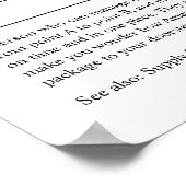 Chiropraktiker Personalisiertes Geschenk Poster (Ecke)