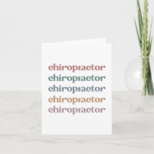 Chiropraktiker Retro Chiropractic Chiro Squad Gesc Karte (Vorderseite)