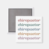 Chiropraktiker Retro Chiropractic Chiro Squad Gesc Magnet (Vorderseite/Rückseite)