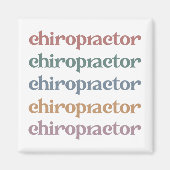 Chiropraktiker Retro Chiropractic Chiro Squad Gesc Magnet (Vorne)