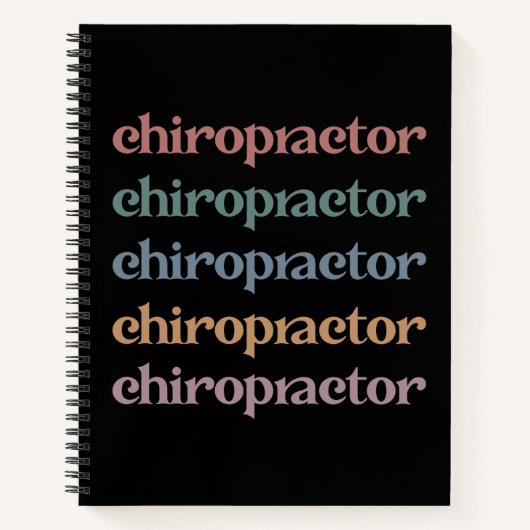 Chiropraktiker Retro Chiropractic Chiro Squad Gesc Notizblock (Vorderseite)
