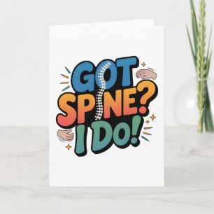 Chiropraktiker Spaß Spine Health Zitat Karte