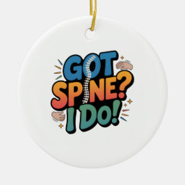 Chiropraktiker Spaß Spine Health Zitat Keramik Ornament