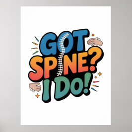 Chiropraktiker Spaß Spine Health Zitat Poster