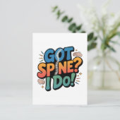 Chiropraktiker Spaß Spine Health Zitat Postkarte (Stehend Vorderseite)