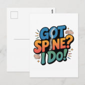 Chiropraktiker Spaß Spine Health Zitat Postkarte (Vorne/Hinten)