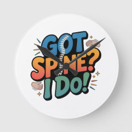 Chiropraktiker Spaß Spine Health Zitat Runde Wanduhr