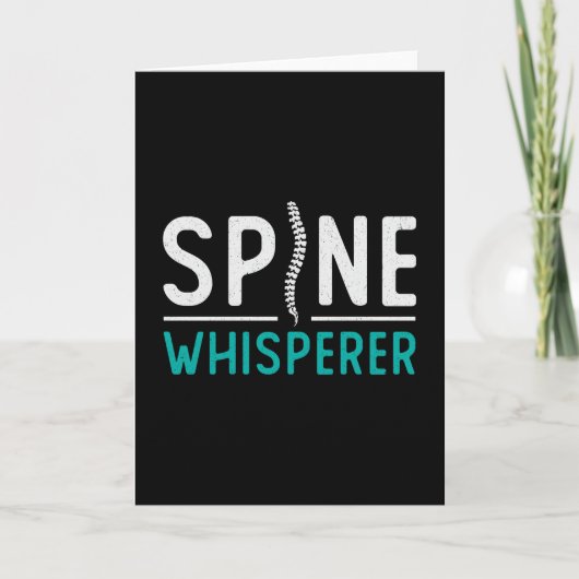 Chiropraktiker Spine Whisperer Chiro Chiropractic Karte (Vorderseite)