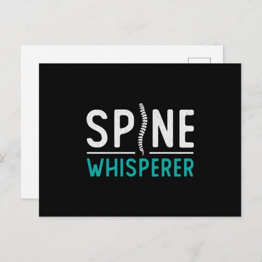 Chiropraktiker Spine Whisperer Chiro Chiropractic Postkarte (Vorne/Hinten)