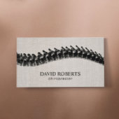 Chiropraktiker Spinentherapeut Linen Visitenkarte