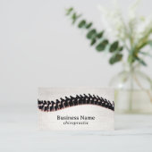 Chiropraktiker Therapeut für Vintage Wirbelsäule C Visitenkarte (Stehend Vorderseite)