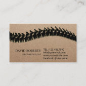 Chiropraktiker Therapeut Rustic Kraft Terminkarte (Vorderseite)