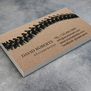 Chiropraktiker Therapeut Rustic Kraft Terminkarte