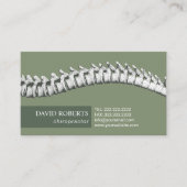 Chiropraktiker Therapeut Sage Green Terminkarte (Vorderseite)