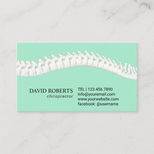 Chiropraktiker-Therapeutin Minze Terminkarte (Vorderseite)