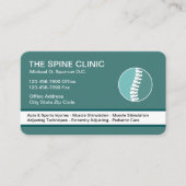 Chiropraktiker Visitenkarte (Vorderseite)