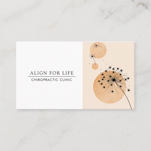 Chiropraktiker-Visitenkarte Visitenkarte (Vorderseite)