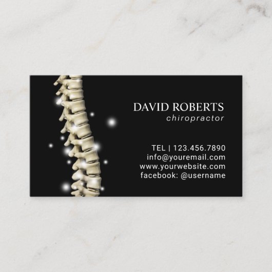 Chiropraktiker Windspinne Terminkarte (Vorderseite)