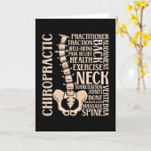 Chiropraktiker Wirbelsäulentherapeut Chiropraktor  Karte (Gelbe Blume)