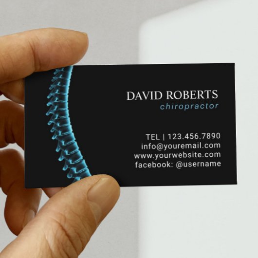 Chiropraktiker Xray Spine Ernennung Terminkarte
