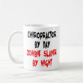 Chiropraktiker Zombie Jäger Witz Kaffeetasse (Links)