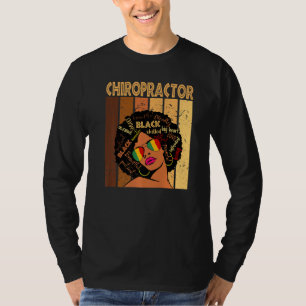 Chiropraktikerin Afro American Women Black T-Shirt
