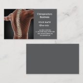 Chiropraktikerkarte Visitenkarte (Vorne/Hinten)