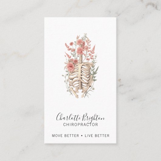 Chiropraktikerkarte Visitenkarte (Vorderseite)