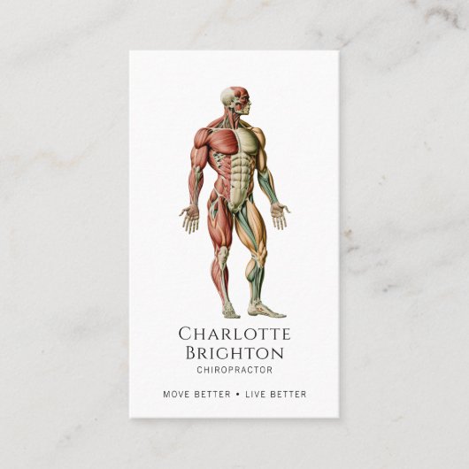 Chiropraktikerkarte Visitenkarte (Vorderseite)