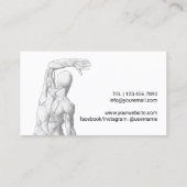 Chiropraktikklinik Beruflicher Chiropraktor Visitenkarte (Rückseite)