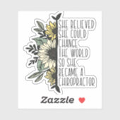 Chiropraktiksticker, Chiropraktor, Chiroschüler Aufkleber (Blatt)