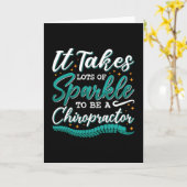 Chiropraktikum braucht viele Sparkle Chiropraktor Karte (Gelbe Blume)
