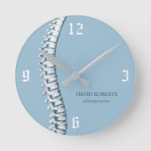 Chiropraktikum Chiropraktor Spine Anatomie Kunst, Runde Wanduhr (Vorderseite)