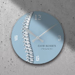 Chiropraktikum Chiropraktor Spine Anatomie Kunst,  Runde Wanduhr<br><div class="desc">Chiropraktiker Spine Anatomie Art Blue Uhren.</div>