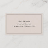 Chiropraktikum Gesundheit Visitenkarte (Rückseite)