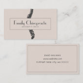 Chiropraktikum Gesundheit Visitenkarte (Vorne/Hinten)