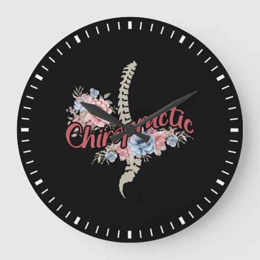 Chiropraktikum Große Wanduhr (Vorderseite)