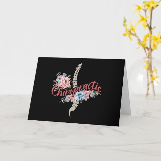 Chiropraktikum Karte (Gelbe Blume)